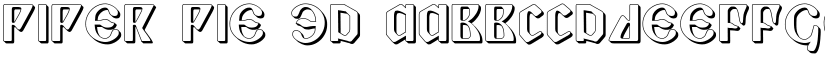 Piper Pie 3D font