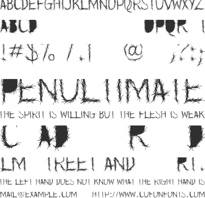 Grey World Demo font preview