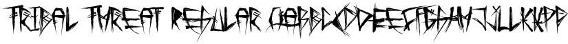 Tribal Threat Regular font