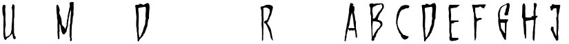 UncutMadnessDemoversion Regular font