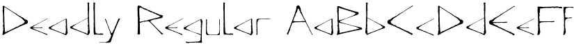 Deadly Regular font