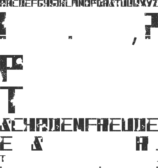 Gross Brush font preview