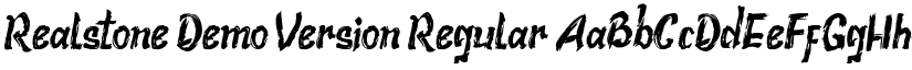 Realstone Demo Version Regular font
