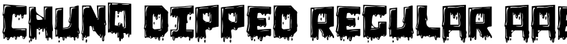 Chunq Dipped Regular font