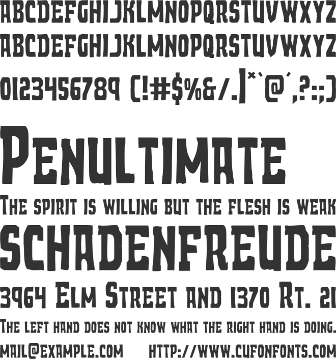 Demon Priest font preview