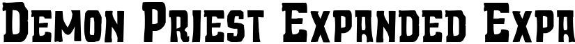 Demon Priest Expanded Expanded font