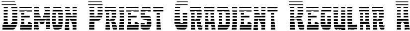 Demon Priest Gradient Regular font