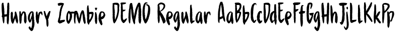Hungry Zombie DEMO Regular font