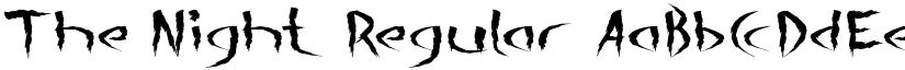 The Night Regular font