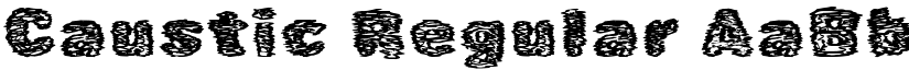 Caustic Regular font