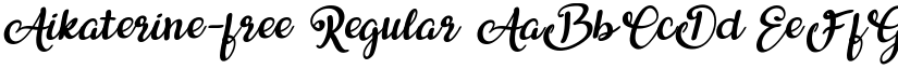 Aikaterine-free Regular font