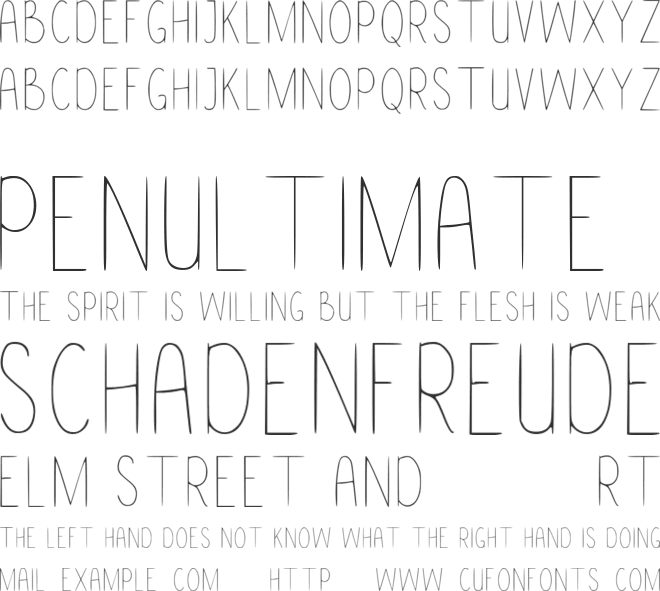 Sasio font preview