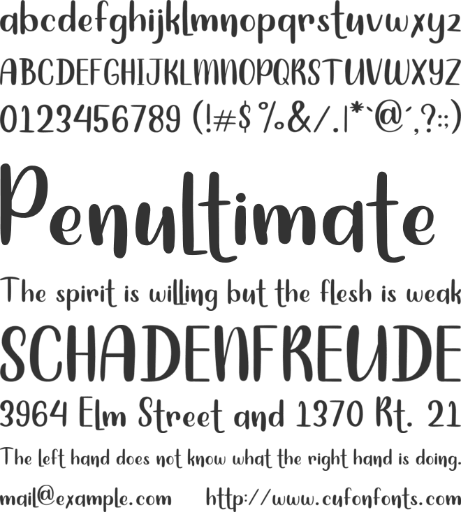 Hello Dudley font preview