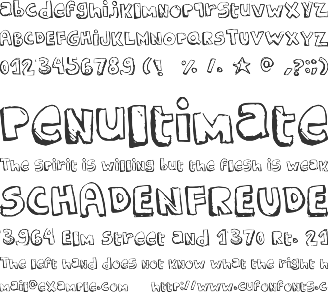 Starguides font preview