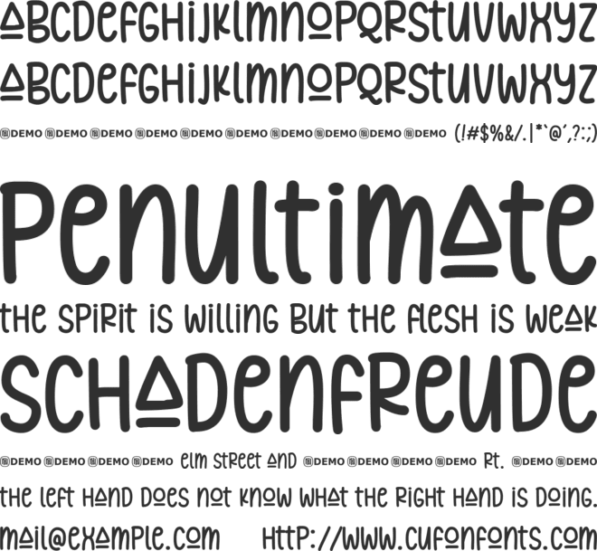 Lovely Views font preview
