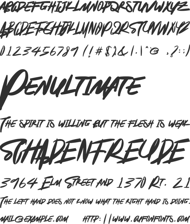 Special Guestfreeforpersonaluse font preview