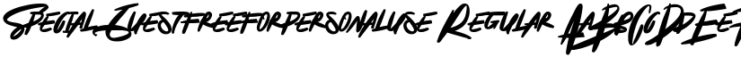 Special Guestfreeforpersonaluse Regular font