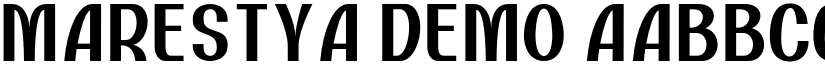 Marestya Demo font