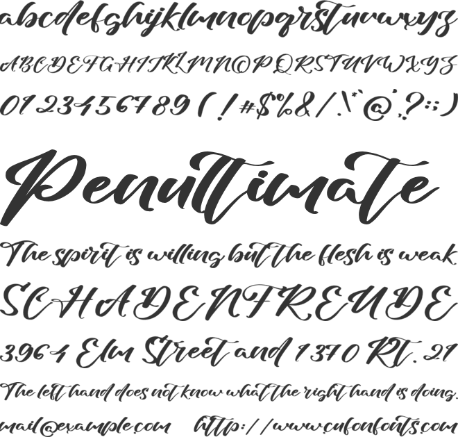 Hatchill font preview