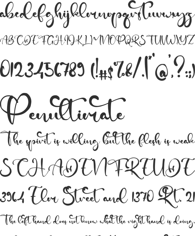 Campbell font preview