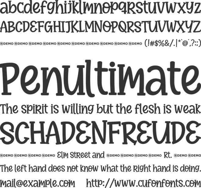 Classy Flowers font preview