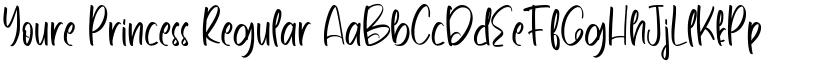 Youre Princess Regular font