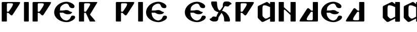Piper Pie Expanded font