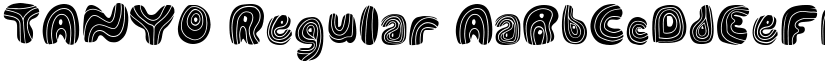 TANYO Regular font