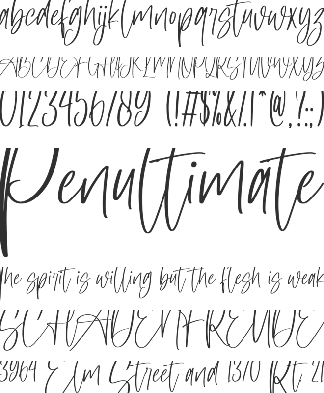 Master of Magic font preview
