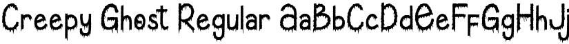Creepy Ghost Regular font