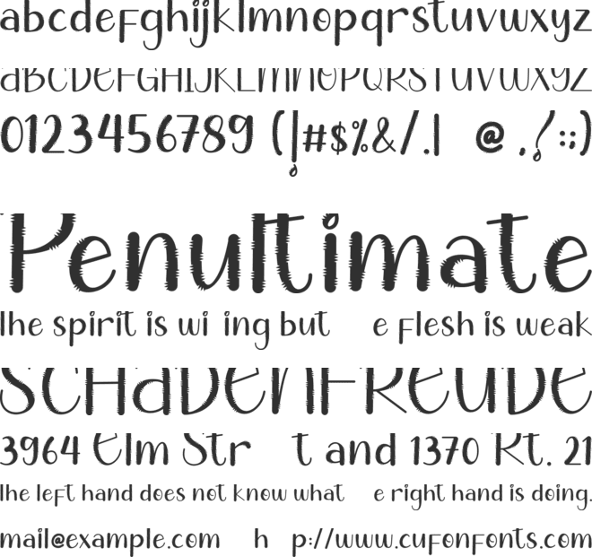 Chic Cat font preview