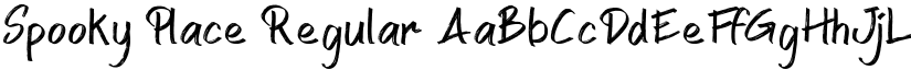 Spooky Place Regular font