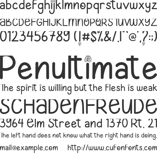 Autumn Ceria font preview