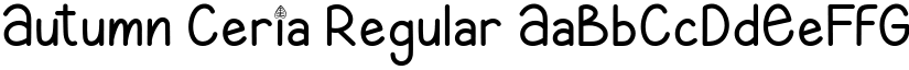 Autumn Ceria Regular font