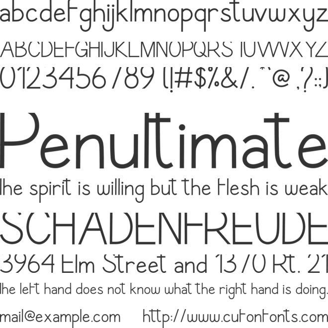 Conmersa font preview