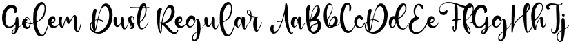 Golem Dust Regular font