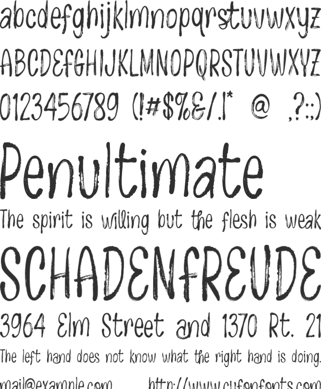 Breakiss font preview