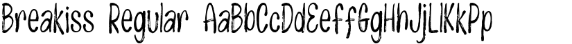 Breakiss font download