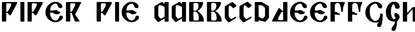 Piper Pie font