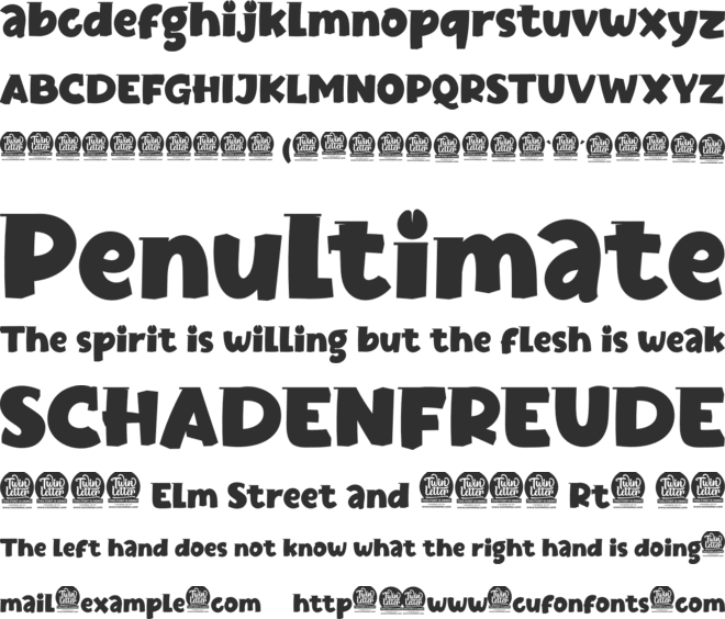 Jaxell font preview