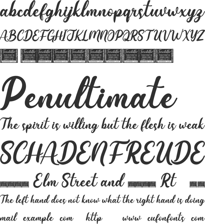 Coffistylove font preview