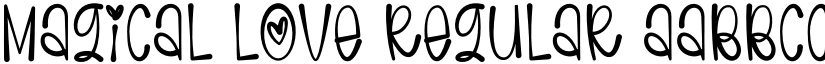 Magical Love Regular font