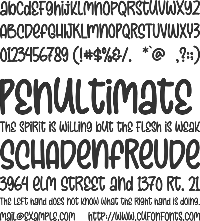 Storeca font preview