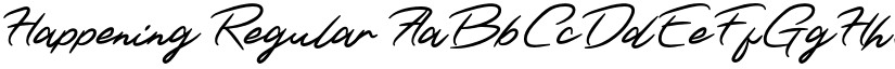 Happening Regular font