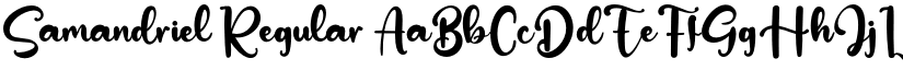 Samandriel Regular font