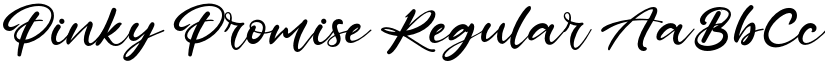 Pinky Promise Regular font