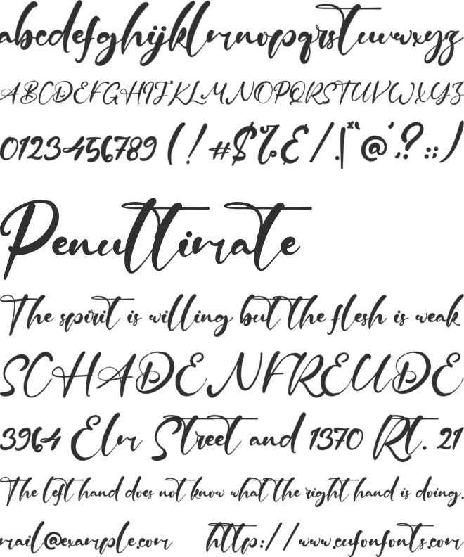 Howell Rode font preview