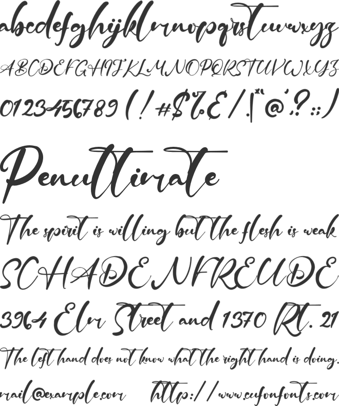 Howell Rode font preview