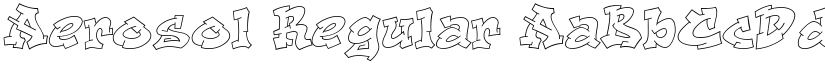 Aerosol Regular font