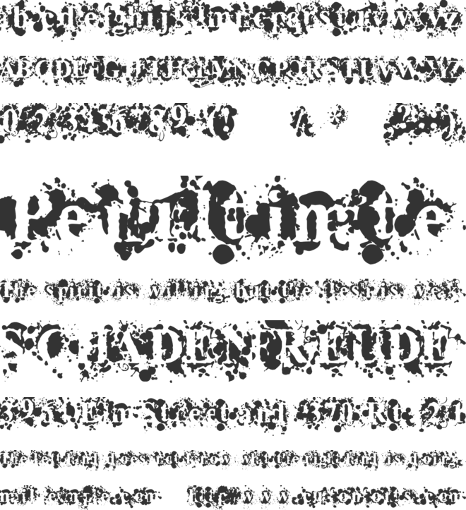 Overflowing font preview